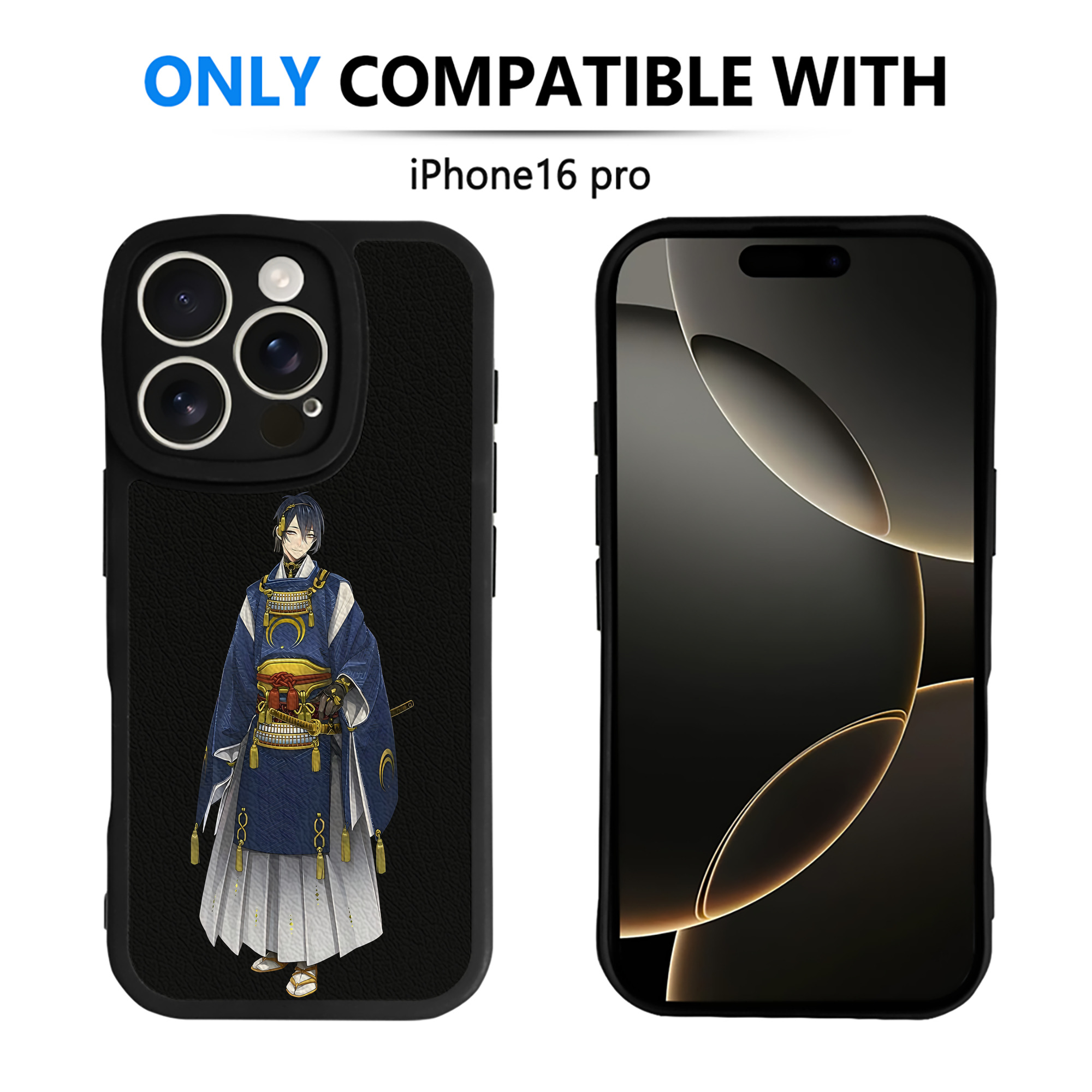 （画像用） 刀剣乱舞 Touken Ranbu 【iPhone 16シリーズ対応】シリコンスマホケース（レザー調） 材質：シリコン